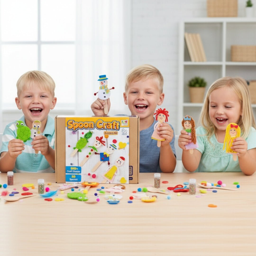 Spoon Craft Activity Kit for Kids | 350+ Craft Pieces - Fun Learning Store