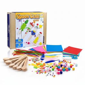 Spoon Craft Activity Kit for Kids | 350+ Craft Pieces - Fun Learning Store