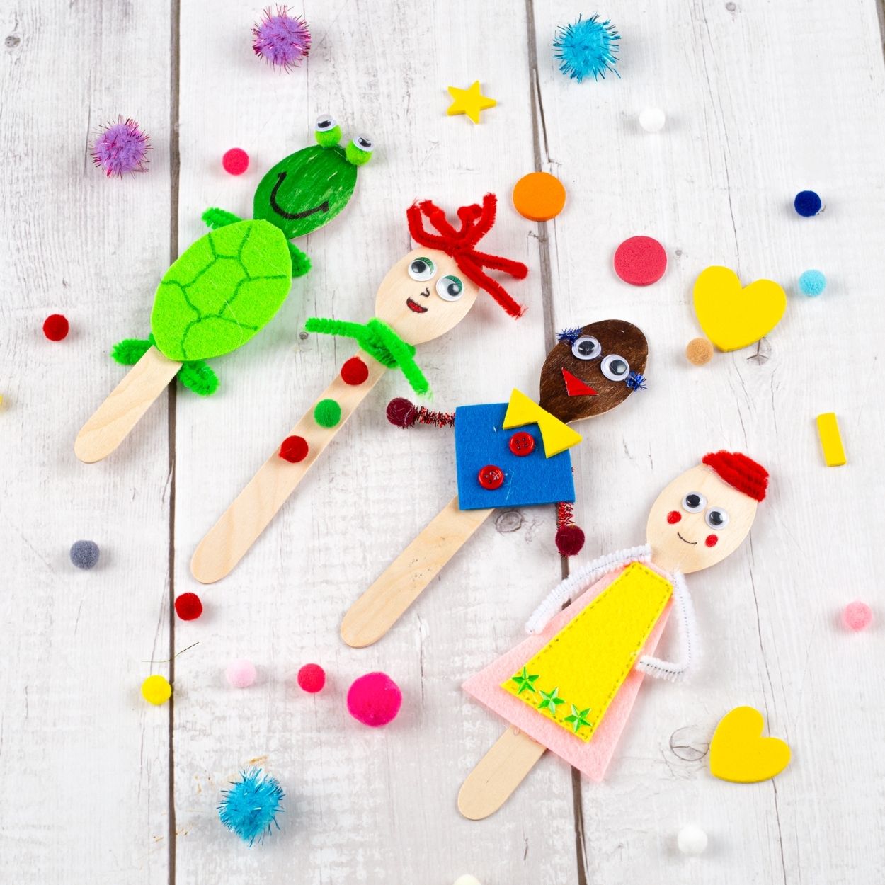 Spoon Craft Activity Kit for Kids | 350+ Craft Pieces - Fun Learning Store