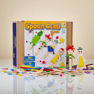 Spoon Craft Activity Kit for Kids | 350+ Craft Pieces - Fun Learning Store
