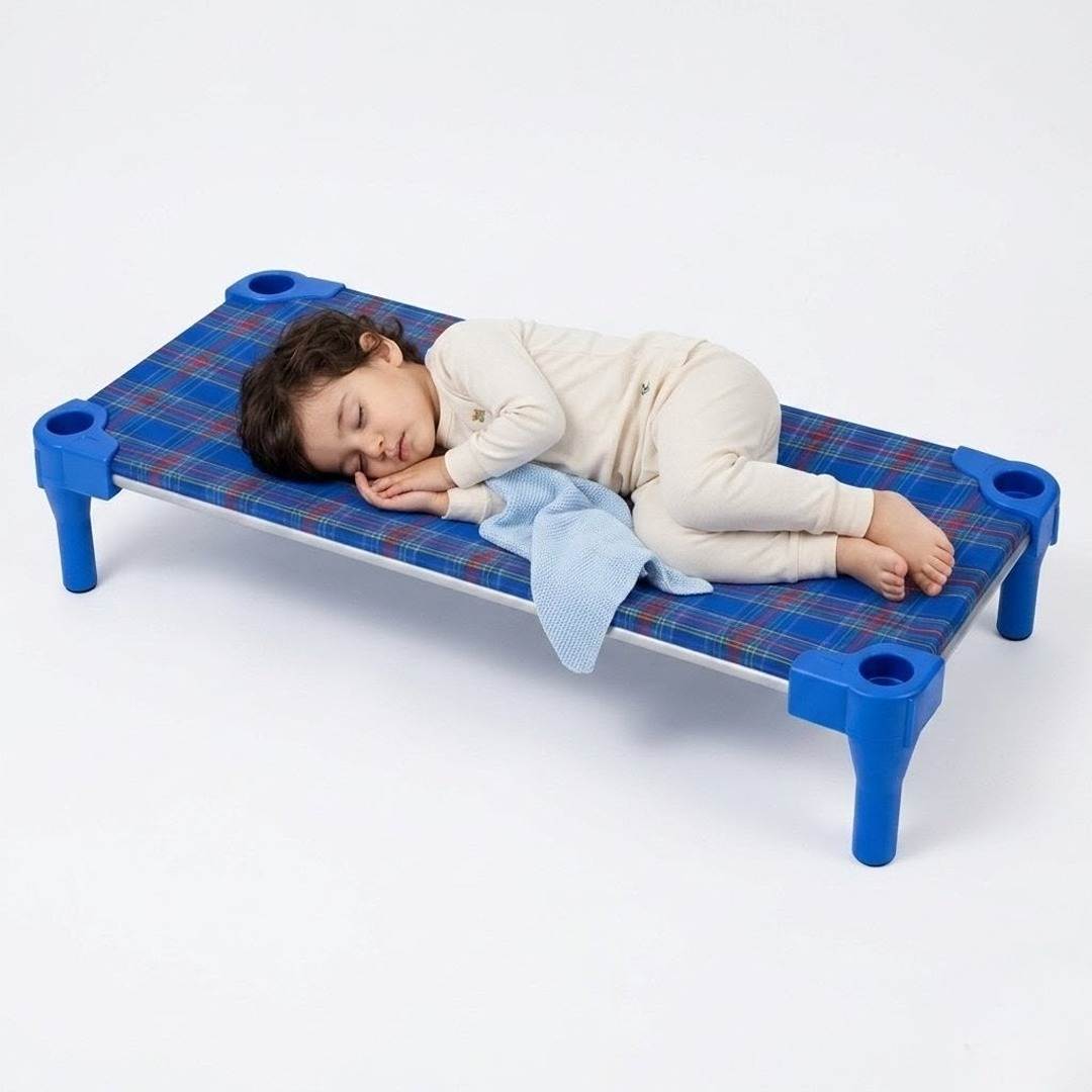 Stackable Fabric Nap Cot: The Ultimate Comfort in a Space - Saving Design! - Fun Learning Store