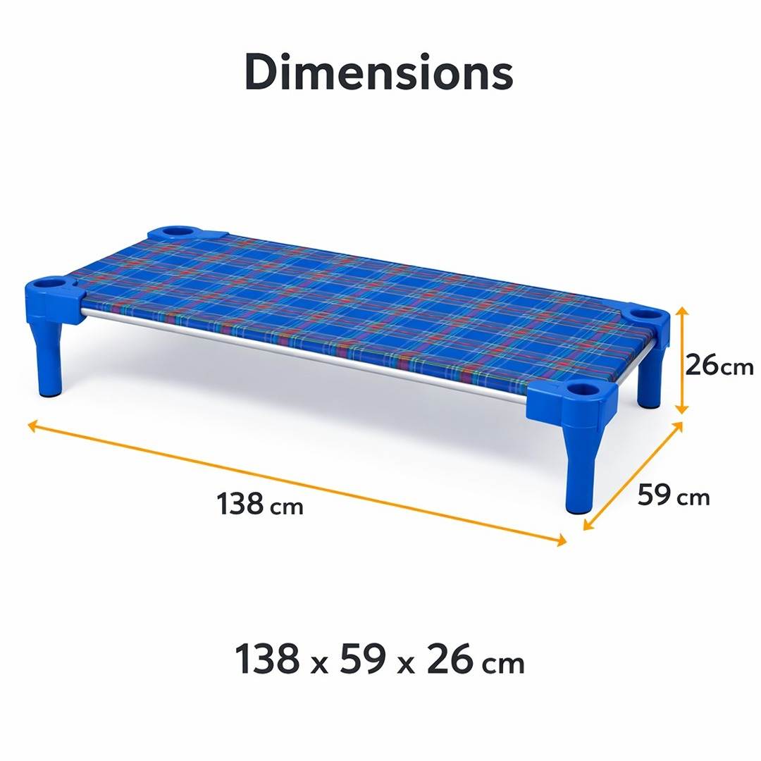 Stackable Fabric Nap Cot: The Ultimate Comfort in a Space - Saving Design! - Fun Learning Store