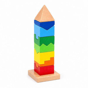 Stacking Shape Tower: Building Logic, Layer by Layer! - Fun Learning Store