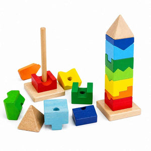 Stacking Shape Tower: Building Logic, Layer by Layer! - Fun Learning Store