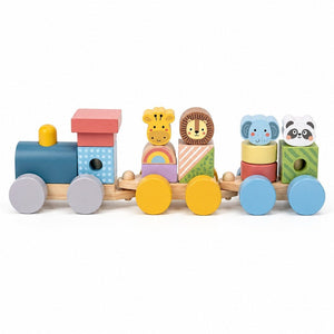 Stacking Train – Animal Wooden Toy – 18+ Months - Fun Learning Store