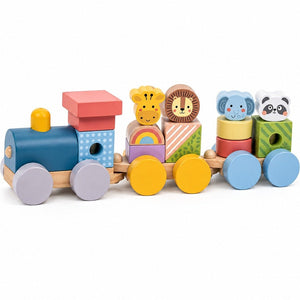 Stacking Train – Animal Wooden Toy – 18+ Months - Fun Learning Store