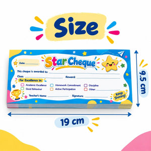 Star Reward Cheque Book | English – Reward Effort, Celebrate Progress, Inspire More - Fun Learning Store