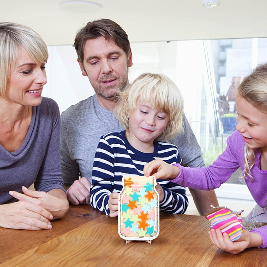 Stars Reward Jar for Kids: Encourage Positive Behavior and Learning - Fun Learning Store