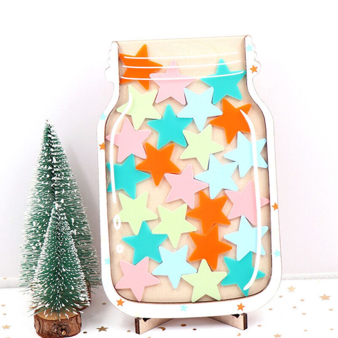 Stars Reward Jar for Kids: Encourage Positive Behavior and Learning - Fun Learning Store