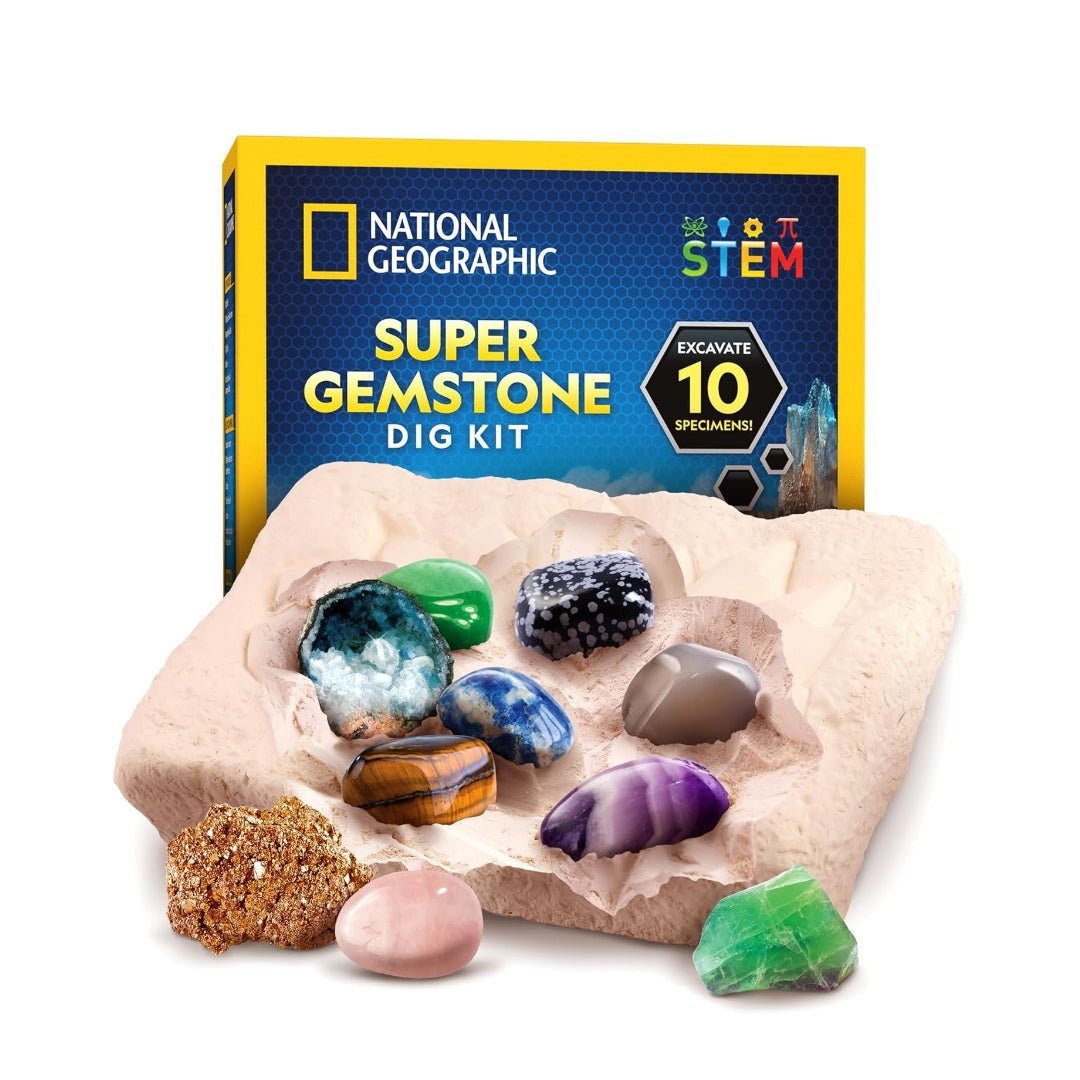 Super Gemstone Dig Kit – Unearth Real Treasures & Spark a Love for Science! - Fun Learning Store