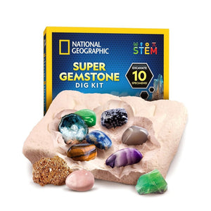 Super Gemstone Dig Kit – Unearth Real Treasures & Spark a Love for Science! - Fun Learning Store