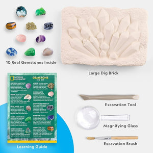 Super Gemstone Dig Kit – Unearth Real Treasures & Spark a Love for Science! - Fun Learning Store