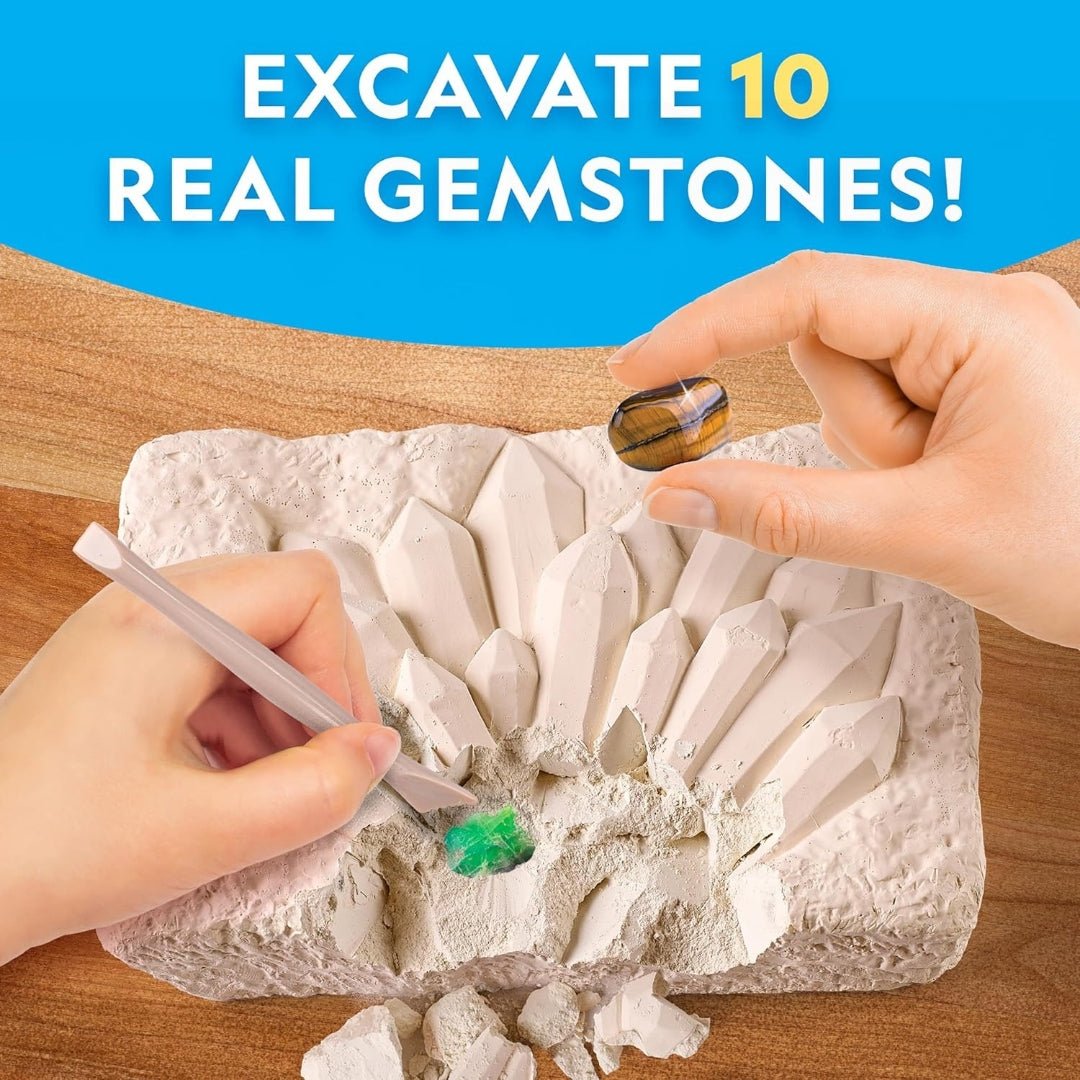 Super Gemstone Dig Kit – Unearth Real Treasures & Spark a Love for Science! - Fun Learning Store