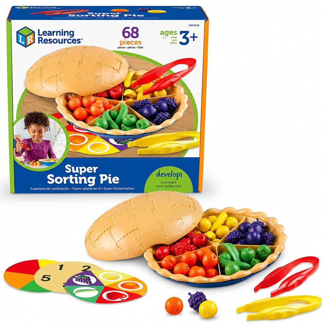 Super Sorting Pie: Engaging Educational Toy for Early Math & Fine Motor Skills - Fun Learning Store