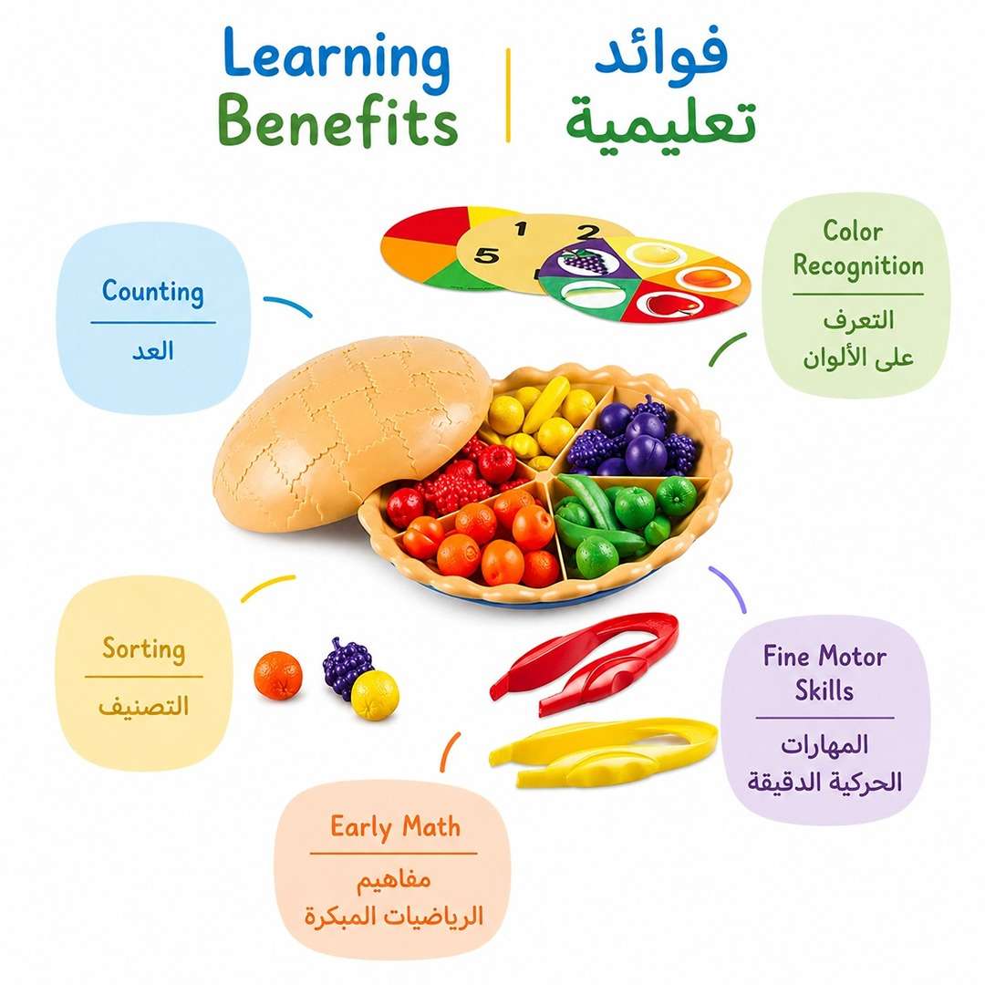Super Sorting Pie: Engaging Educational Toy for Early Math & Fine Motor Skills - Fun Learning Store