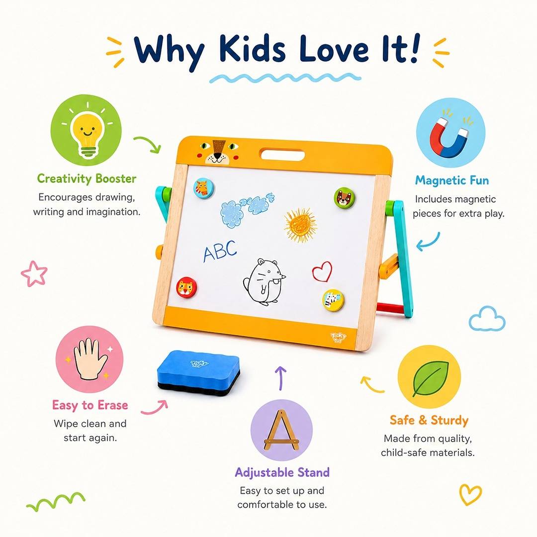 Tabletop Easel Drawing Board for Kids - Fun Learning Store