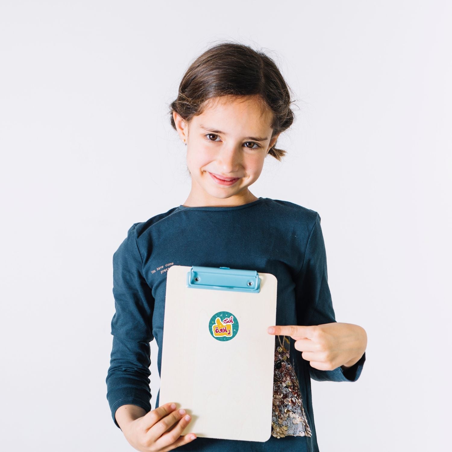 Teacher Arabic Reward Motivational Round Sticker for Girls - 500 Stickers - Fun Learning Store