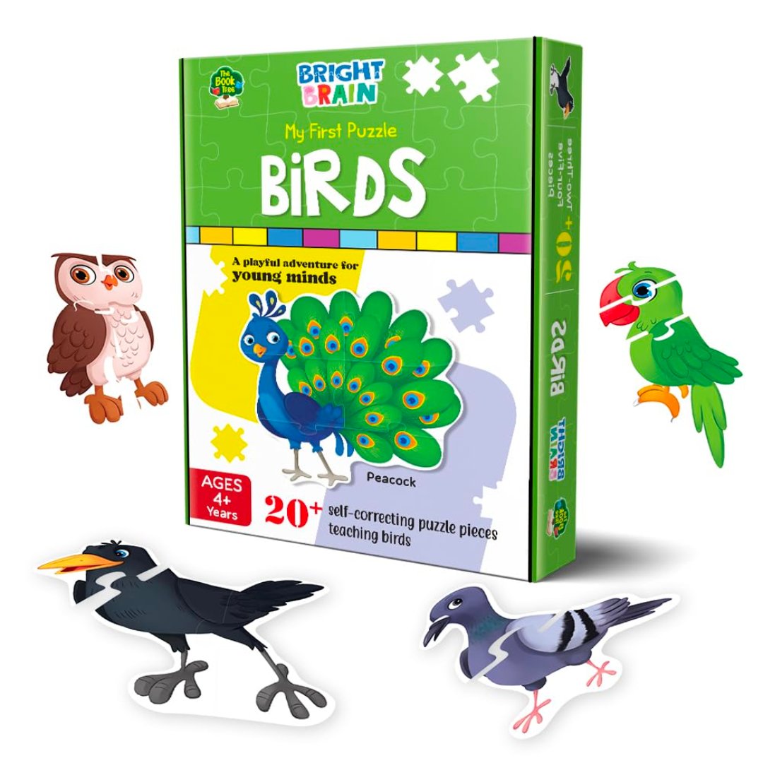 The Book Tree Birds 20+ Piece Jigsaw Puzzle for Preschoolers, Educational Toy for Learning Different Birds, Gifts for Kids Ages 3 to 6 - Fun Learning Store