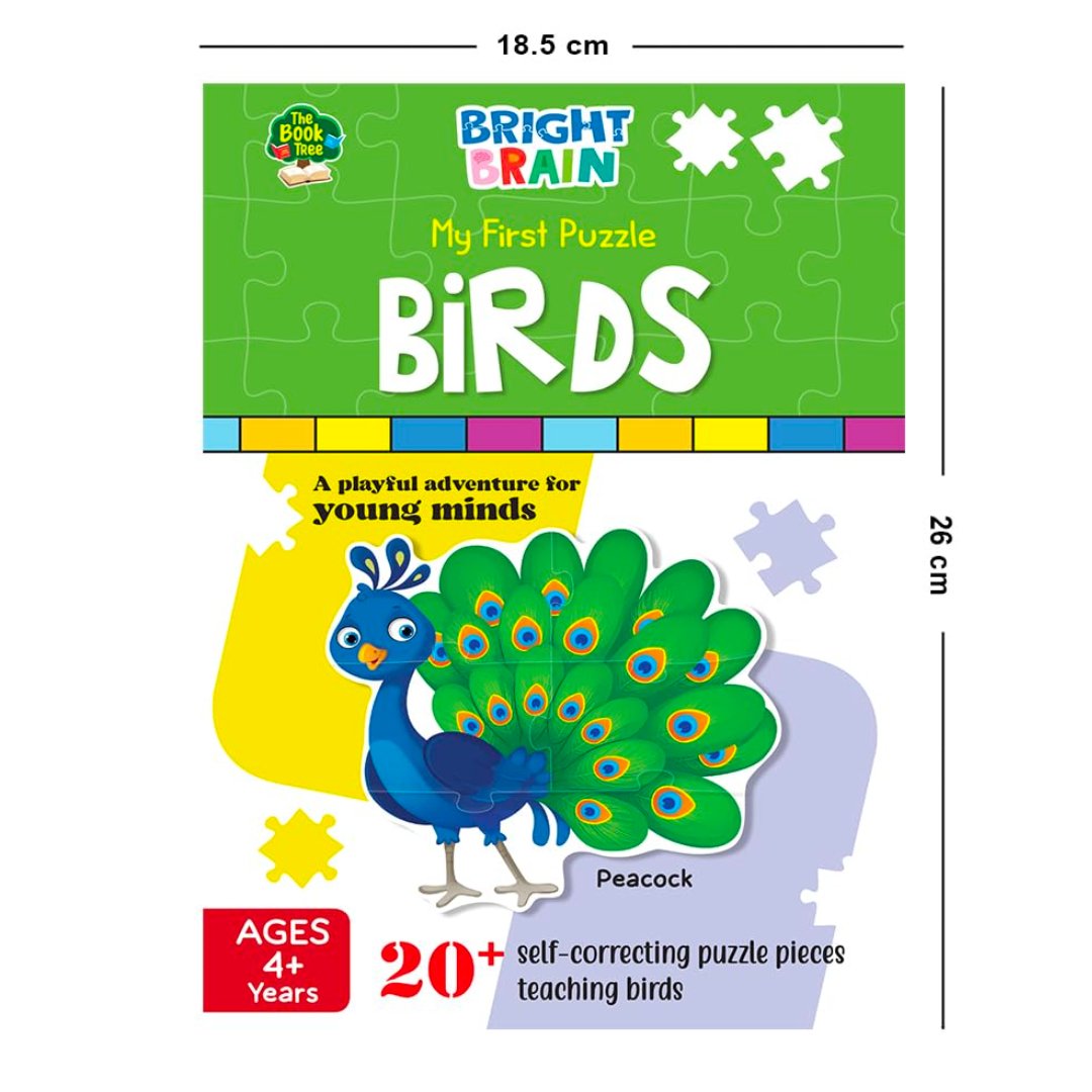 The Book Tree Birds 20+ Piece Jigsaw Puzzle for Preschoolers, Educational Toy for Learning Different Birds, Gifts for Kids Ages 3 to 6 - Fun Learning Store