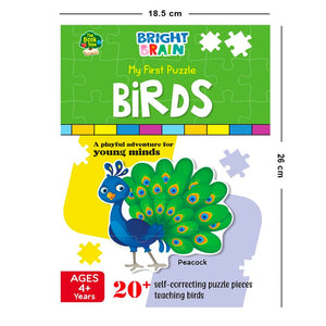 The Book Tree Birds 20+ Piece Jigsaw Puzzle for Preschoolers, Educational Toy for Learning Different Birds, Gifts for Kids Ages 3 to 6 - Fun Learning Store