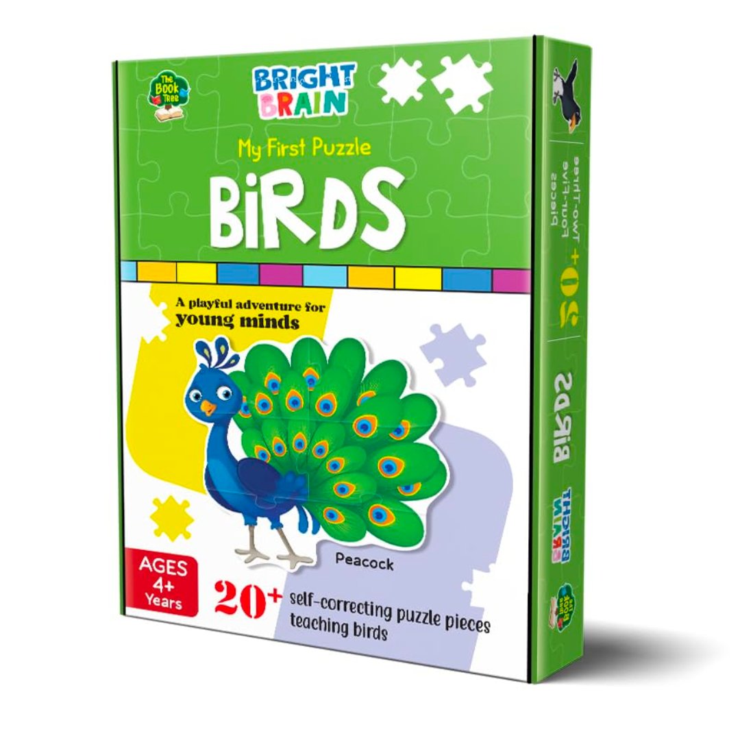 The Book Tree Birds 20+ Piece Jigsaw Puzzle for Preschoolers, Educational Toy for Learning Different Birds, Gifts for Kids Ages 3 to 6 - Fun Learning Store