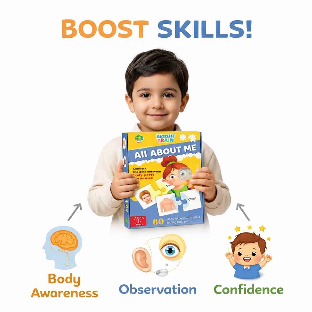 The Book Tree My Body Puzzle – 60 Self Correcting Puzzle Pieces. Early Learning Human Body Parts Puzzle for Kids for Age 4,5,6 Years Old,Educational Toys and Games - Fun Learning Store