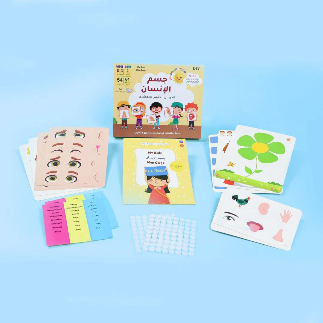 The Human Body, Senses, and Emotions: Montessori Educational Kit - Fun Learning Store