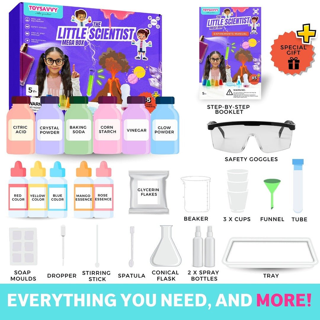 The Little Scientist Mega Box: 85+ Engaging STEM Experiments for Kids - Fun Learning Store