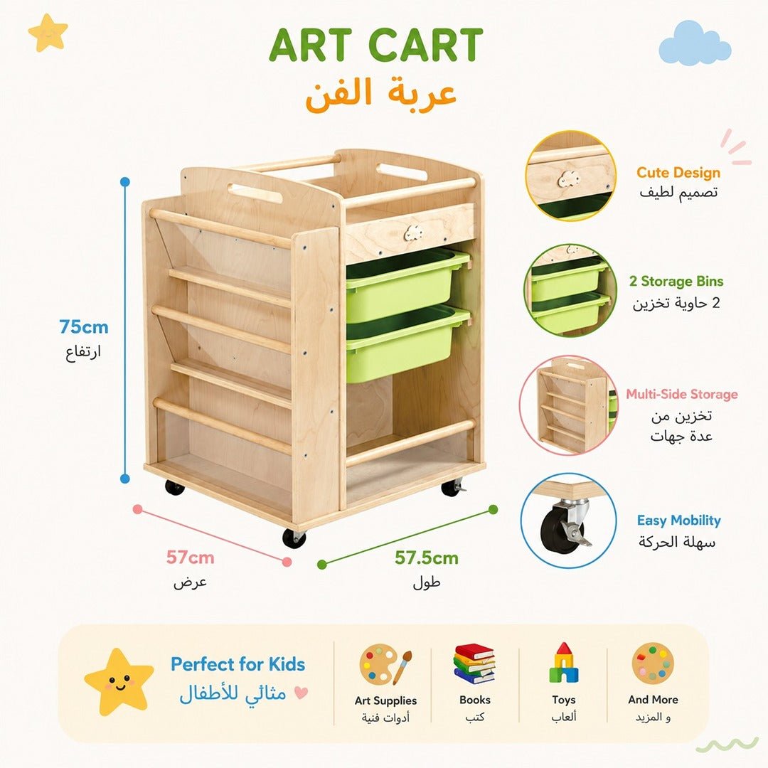 The Multi-Function Material Trolley: Ultimate Versatility for Your Creative Space - Fun Learning Store