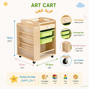 The Multi-Function Material Trolley: Ultimate Versatility for Your Creative Space - Fun Learning Store