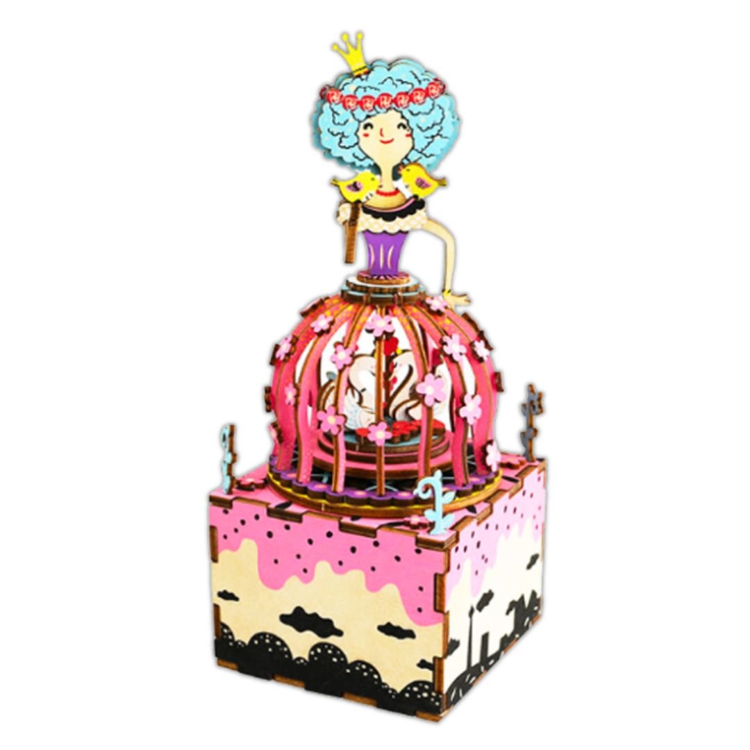 The Princess: Robotime 3D Wooden Puzzle Mechanical Gear Music Box - Fun Learning Store