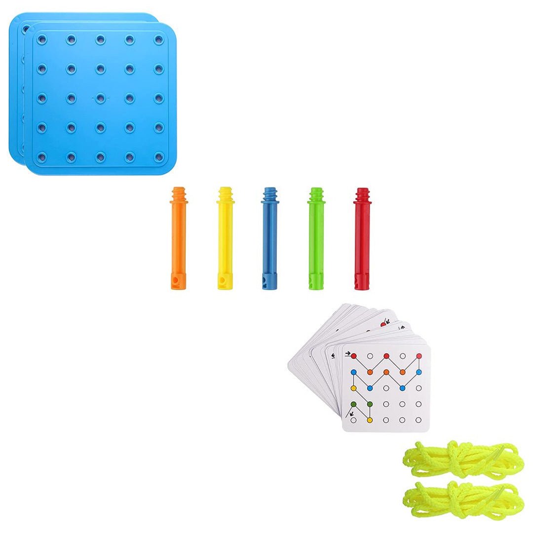 Threading Board Toy for Kids –Creative Educational Toy for Early Learning and Skill Development - Fun Learning Store