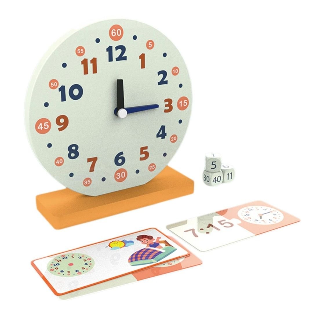 Educational Wooden Clock Set for Kids - Fun Learning Store