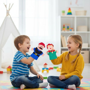 Timeless Tales – 5 - Piece Vintage - Style Puppet Collection - Fun Learning Store