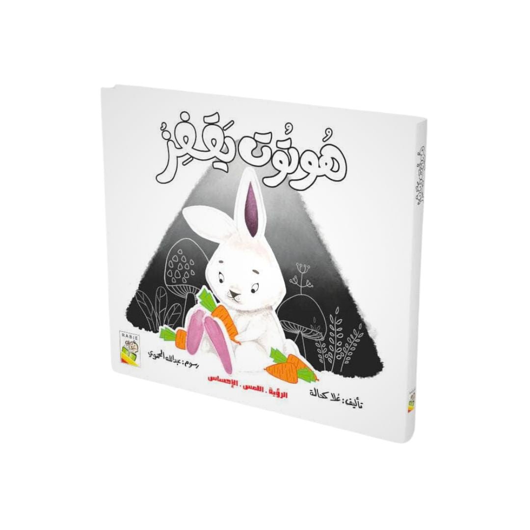 Touch and Feel Vision Series: Hootot the Jumping Rabbit - Sensory Book for Kids - Fun Learning Store