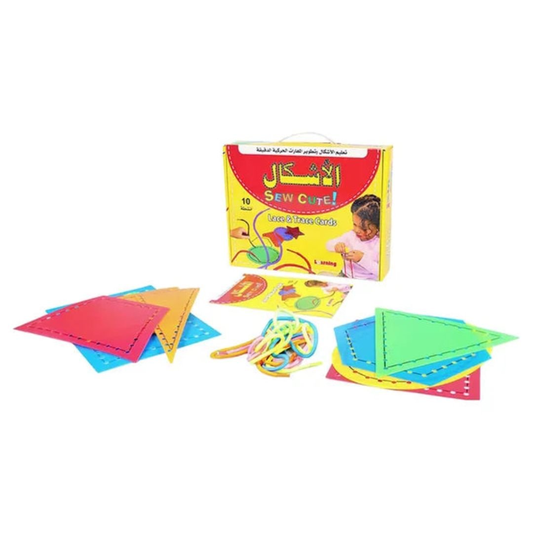 Trace and Link Cards Bag: Shapes – Educational Toy for Kids - Fun Learning Store