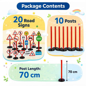 Traffic Sign Set : Turn Your Home Into a Fun Safety Adventure! - Fun Learning Store