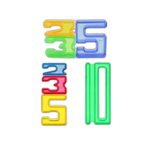 Transparent Numbers Building Blocks and Balance Game - STEM Education Toy - 70 Pcs - Fun Learning Store