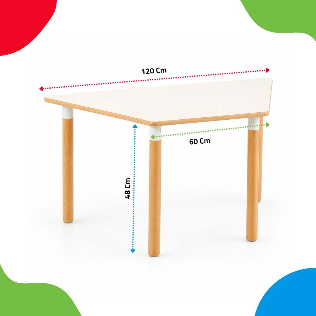 Trapezoid Table 120 × 60 cm: The Ultimate Versatile Learning Surface - Fun Learning Store