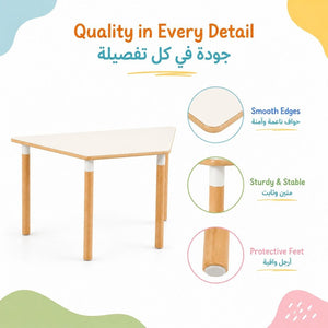 Trapezoid Table 120 × 60 cm: The Ultimate Versatile Learning Surface - Fun Learning Store