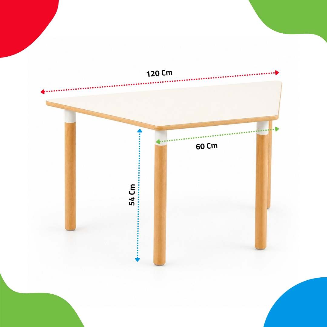 Trapezoid Table 120 × 60 cm: The Ultimate Versatile Learning Surface - Fun Learning Store