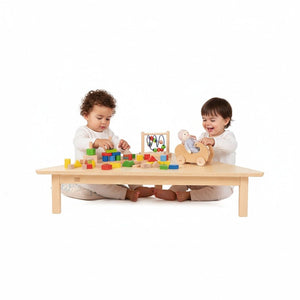 Trapezoidal Kids Table with Wooden Finish 120 × 52 cm – Durable for Classrooms - Fun Learning Store