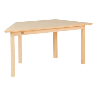 Trapezoidal Kids Table with Wooden Finish 120 × 52 cm – Durable for Classrooms - Fun Learning Store