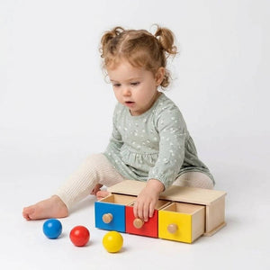 Triple Ball Drawer Toy – Boost Matching Skills and Motor Coordination for Kids - Fun Learning Store