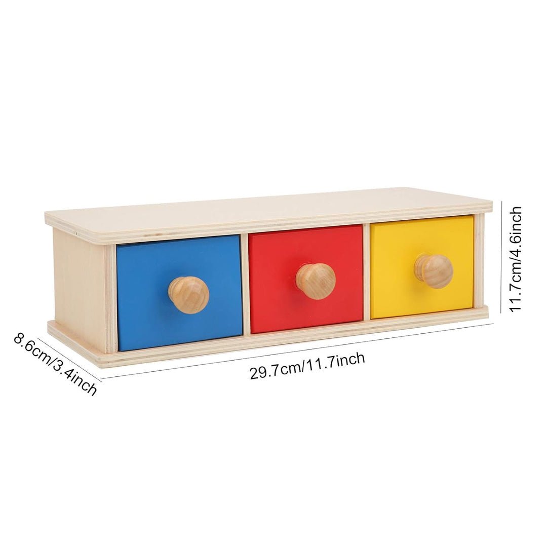 Triple Ball Drawer Toy – Boost Matching Skills and Motor Coordination for Kids - Fun Learning Store