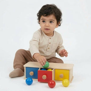 Triple Ball Drawer Toy – Boost Matching Skills and Motor Coordination for Kids - Fun Learning Store