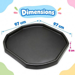 Tuff Tray – Black | Indoor & Outdoor Sensory Play Tray for Kids - Fun Learning Store
