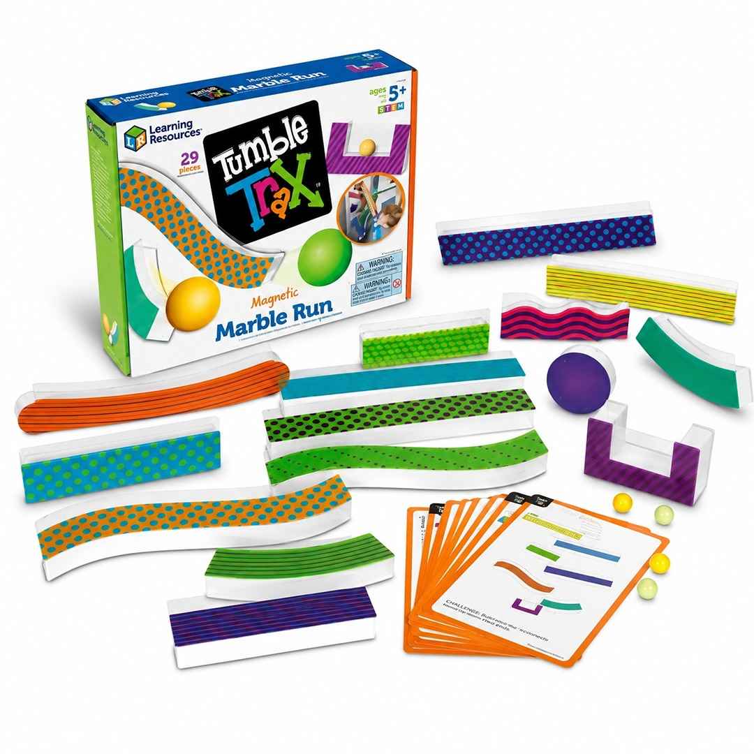 Tumble Trax Magnetic Marble Run - Unleash STEM Creativity & Endless Fun! - Fun Learning Store