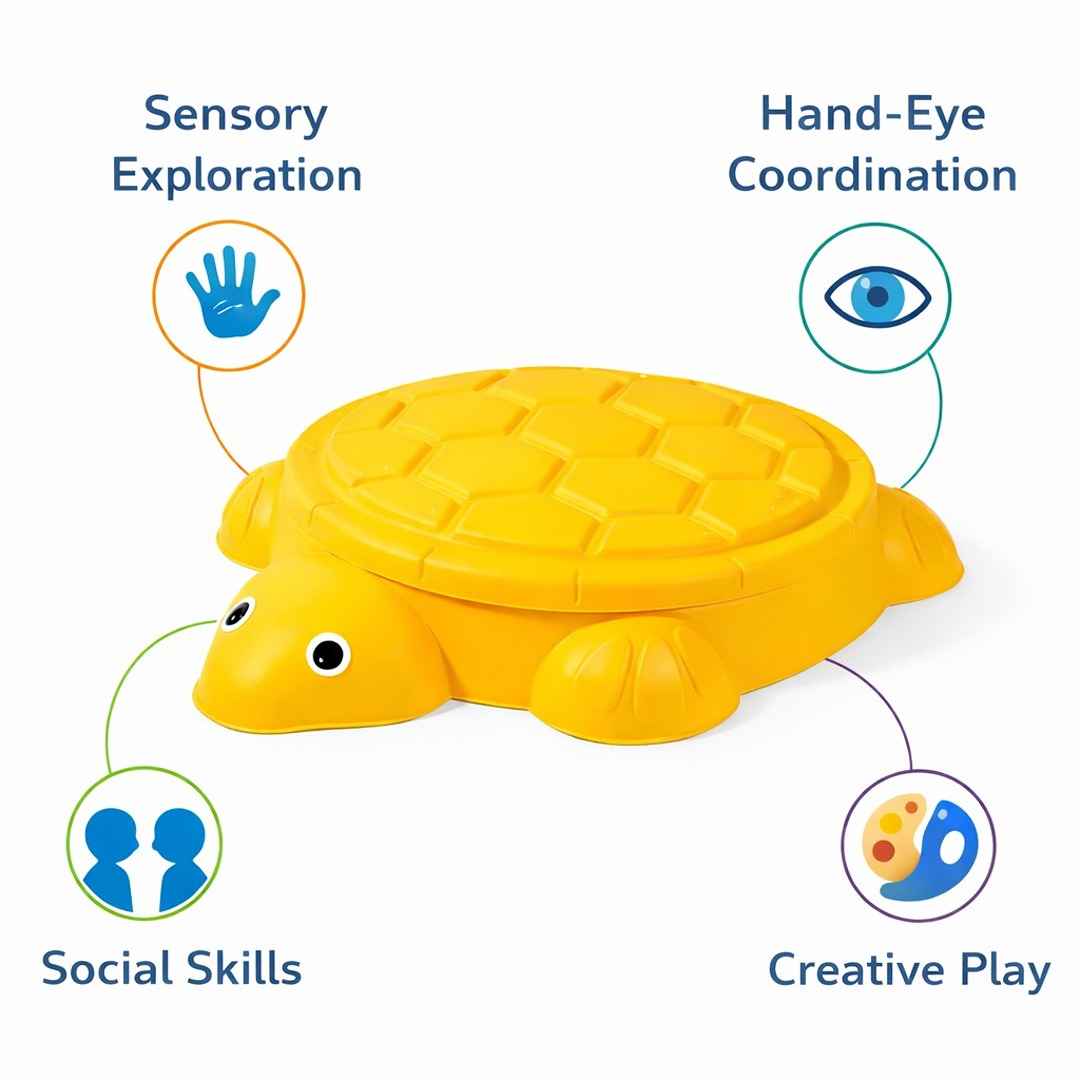Turtle 2 - in - 1 Kids Sandbox & Water Table: The Ultimate Backyard Adventure Awaits! - Fun Learning Store