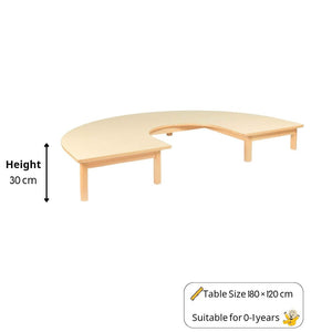 U - Shape Kids Table 180 × 120 cm – Durable, Safe, and Interactive Learning Design - Fun Learning Store